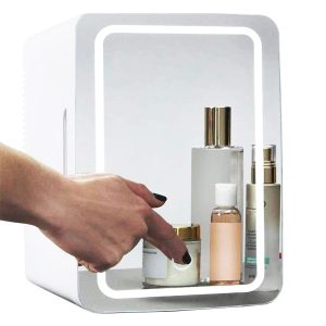 Mini Makeup Fridge Portable Cosmetic Refrigerator Cooler and Warmer Freezer for Perfume Beauty Skincare Products